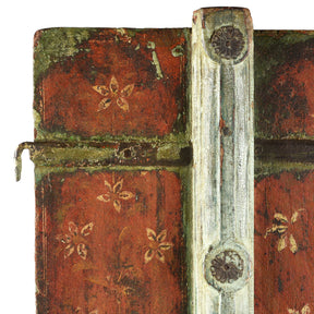 Painted Window Shutter From Rajasthan - 19th Century