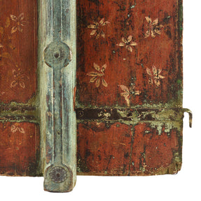Painted Window Shutter From Rajasthan - 19th Century
