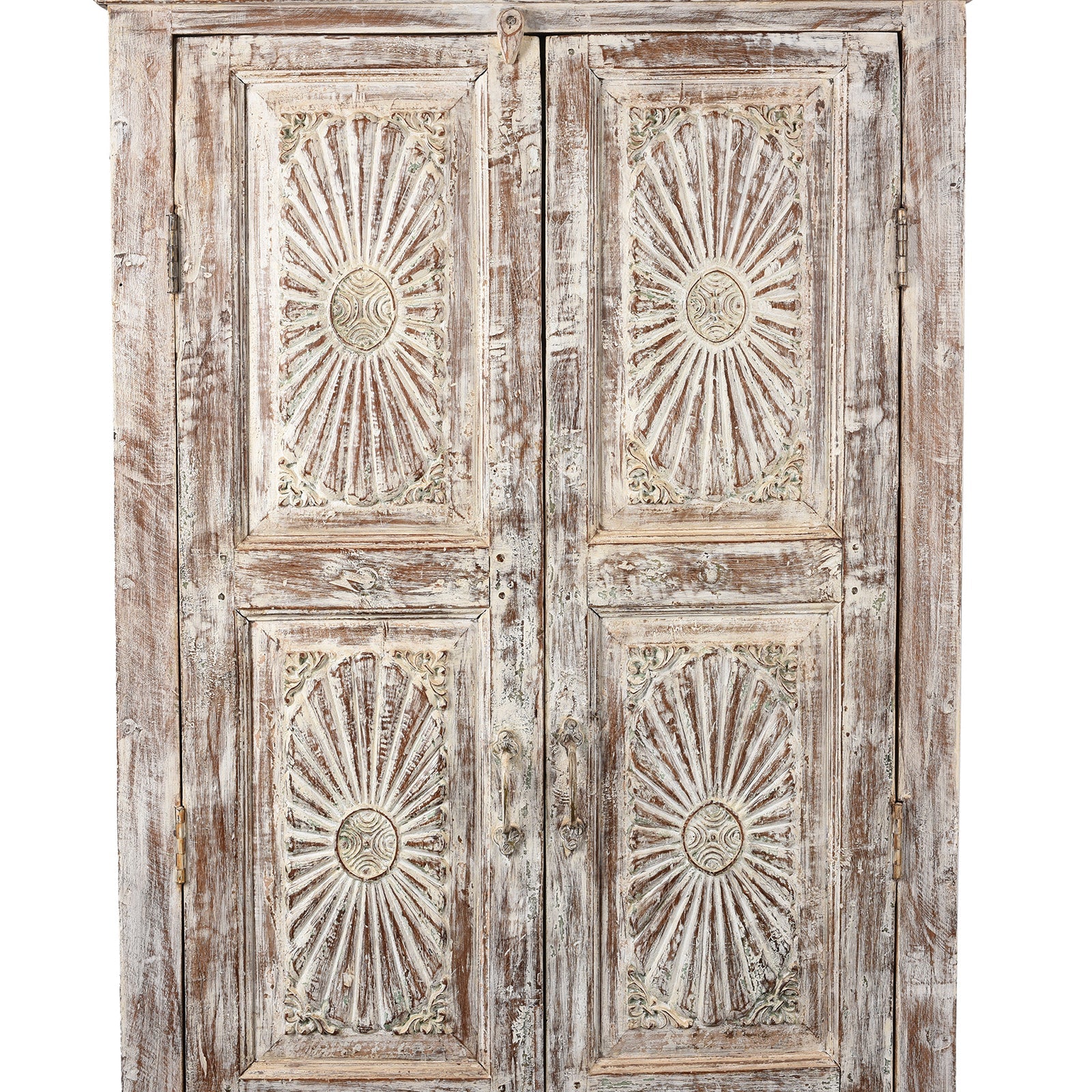 Limed Almirah Cabinet Made From Reclaimed Teak