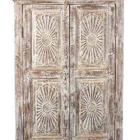 Limed Almirah Cabinet Made From Reclaimed Teak