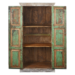 Limed Almirah Cabinet Made From Reclaimed Teak
