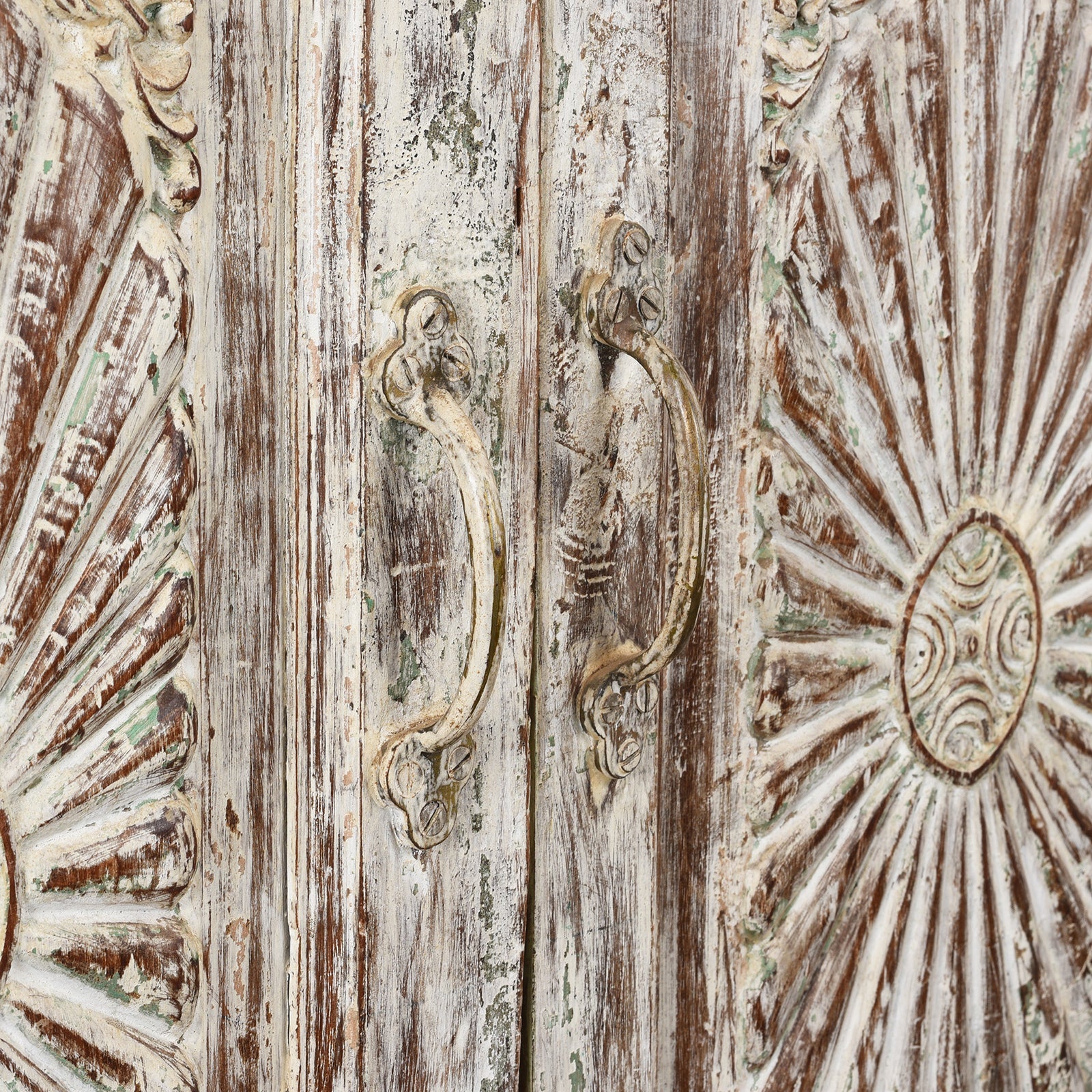 Limed Almirah Cabinet Made From Reclaimed Teak