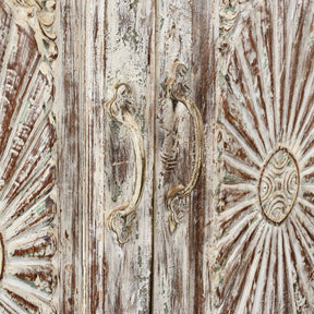 Limed Almirah Cabinet Made From Reclaimed Teak