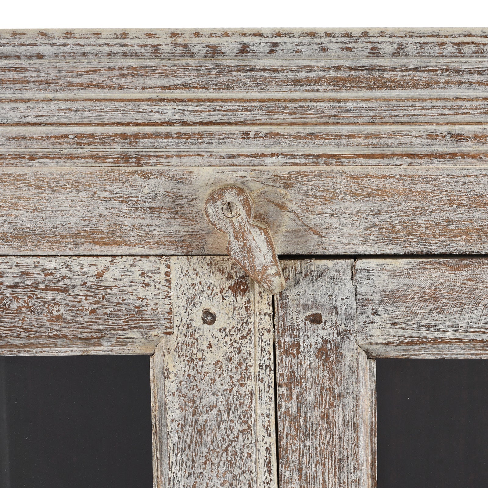 Glazed Louvre Cabinet Made from Reclaimed Teak