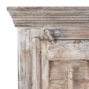 White Painted Louvre Cabinet