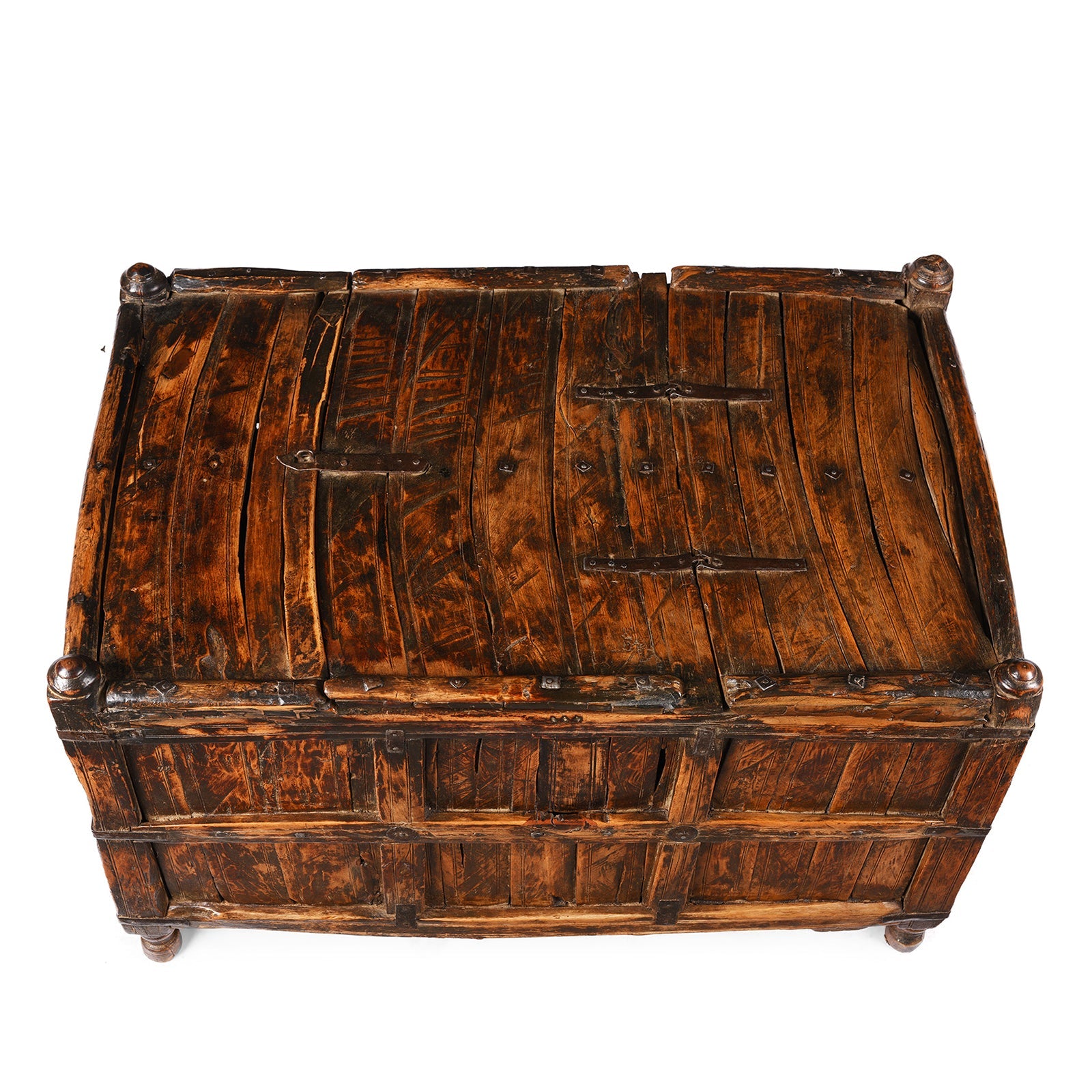 Stick Box Storage Chest From Jaisalmer - 19th Century
