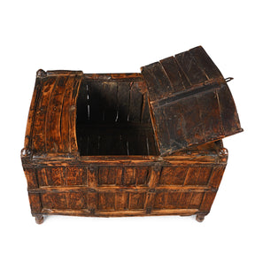 Stick Box Storage Chest From Jaisalmer - 19th Century