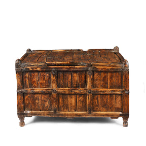 Stick Box Storage Chest From Jaisalmer - 19th Century