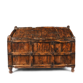 Stick Box Storage Chest From Jaisalmer - 19th Century