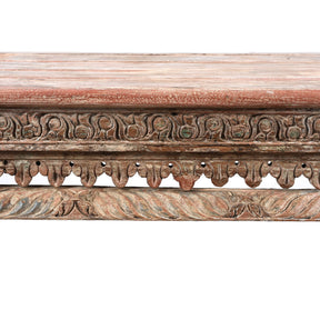 Painted Teak Takhat From Gujarat -  19th Century