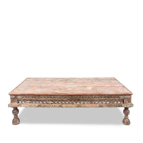 Painted Teak Takhat From Gujarat -  19th Century