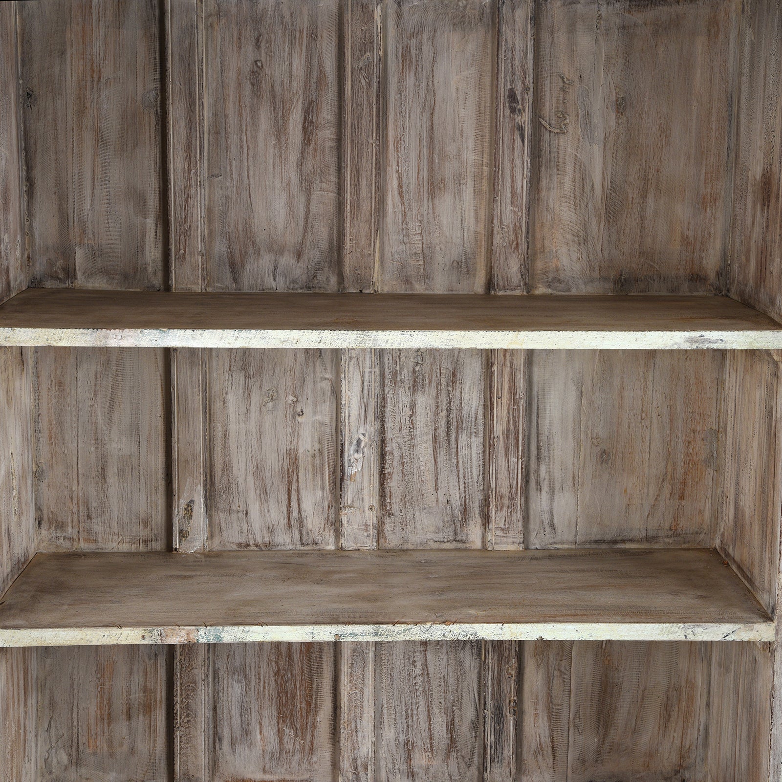 Glazed Painted Teak Indian Book Cabinet - Ca 1910