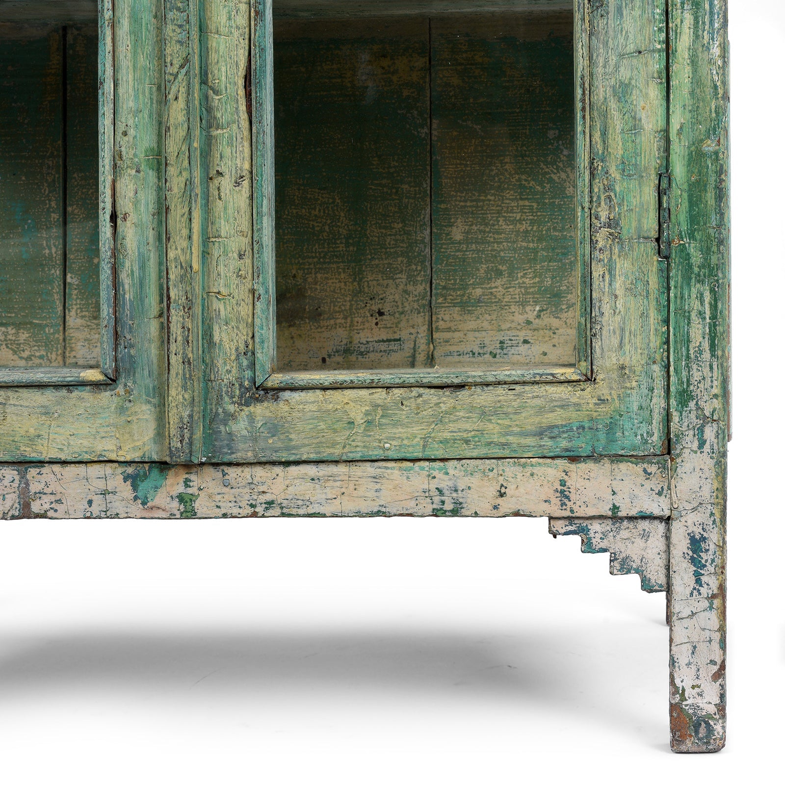 Green Painted Kitchen Cabinet From Gujarat - Ca 1920
