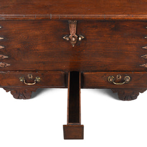 Brass Bound Indian Teak Chest - 18th Century