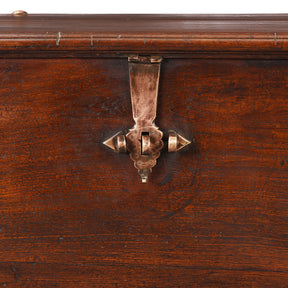 Brass Bound Indian Teak Chest - 18th Century