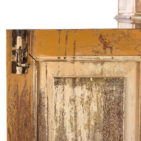 Cream Painted Almirah Cabinet - 19th Century