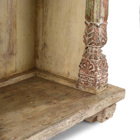 House Shrine Side Cabinet From Gujarat - 19th Century