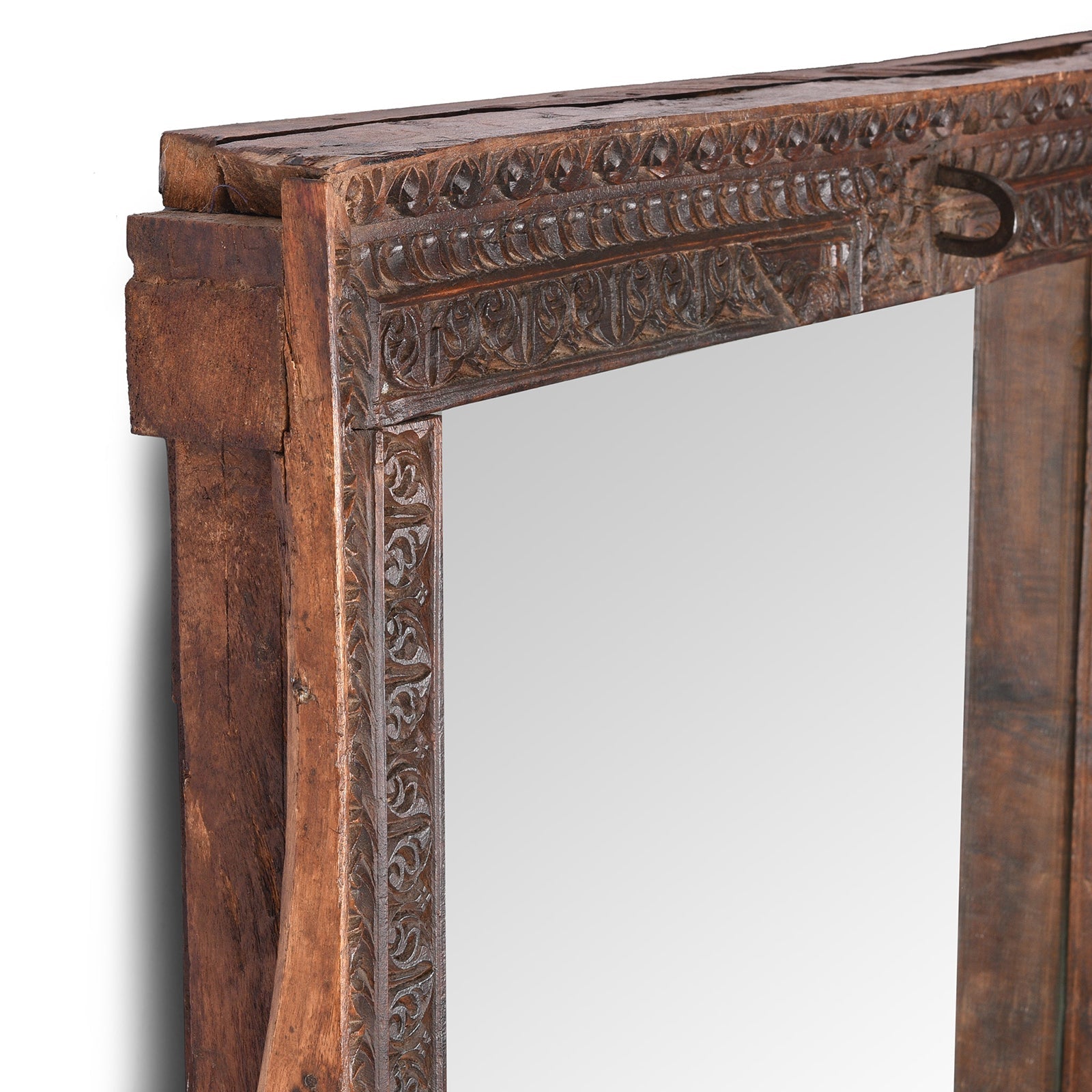 Indian Door Mirror From Shekhawati - 19th Century