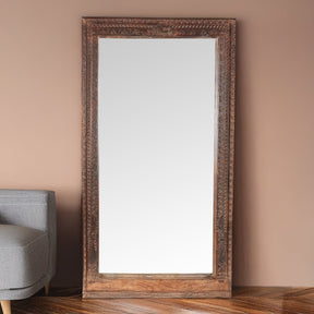 Indian Door Mirror From Shekhawati - 19th Century
