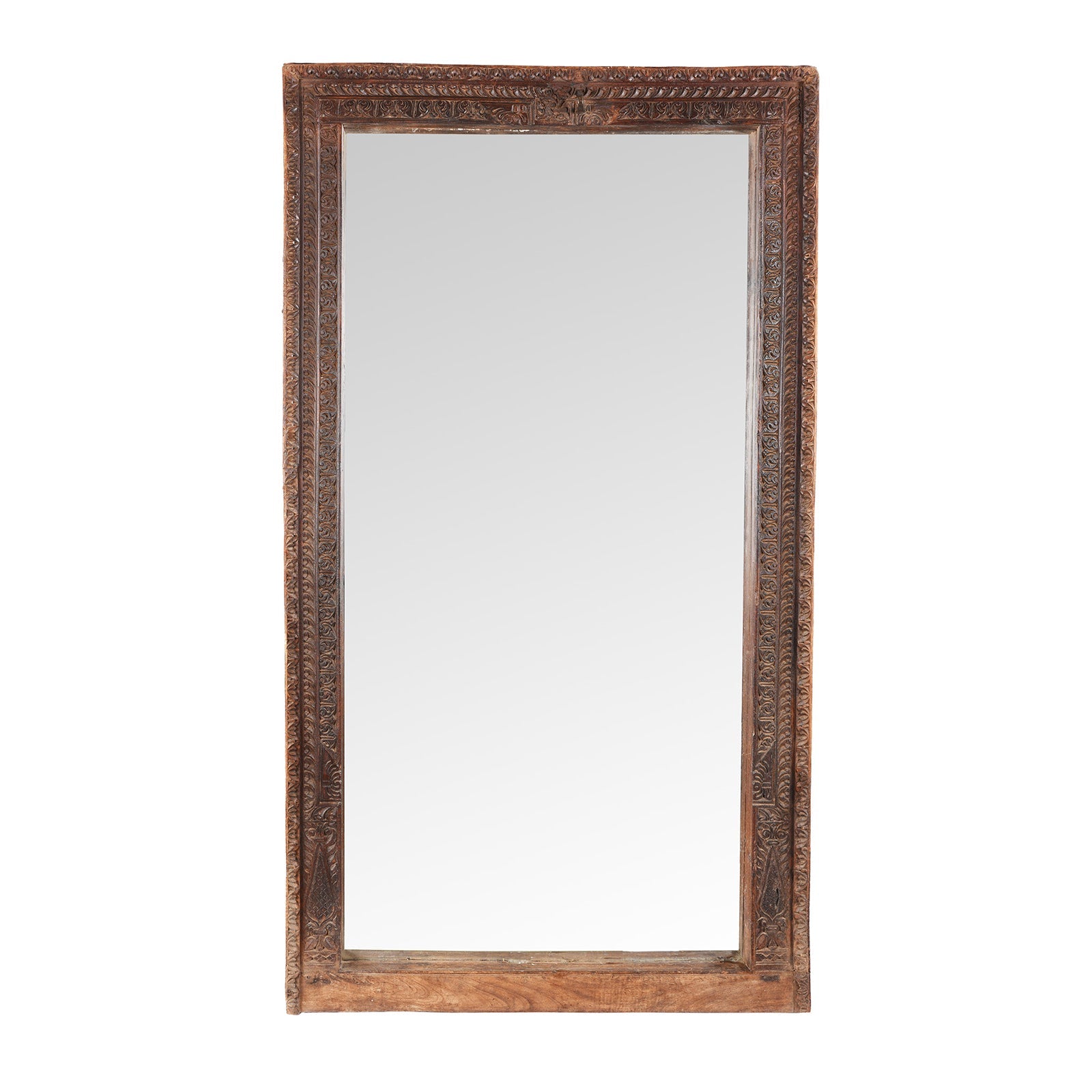 Indian Door Mirror From Shekhawati - 19th Century