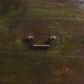 Brass & Lacquered Chest From Bikaner - Early 19th Century