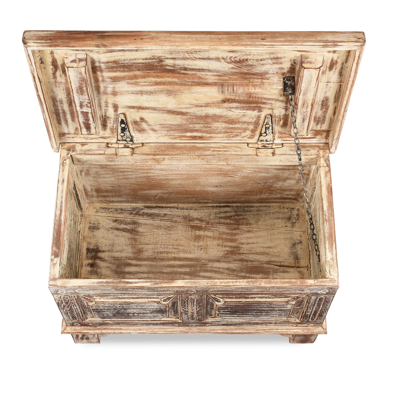 Small Blanket Chest Made From Reclaimed Teak