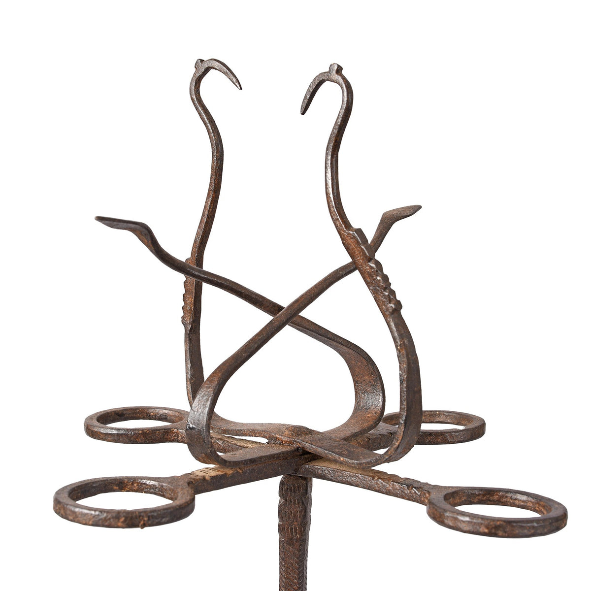 Wrought Iron Opium Retort From Jaisalmer - 19th Century