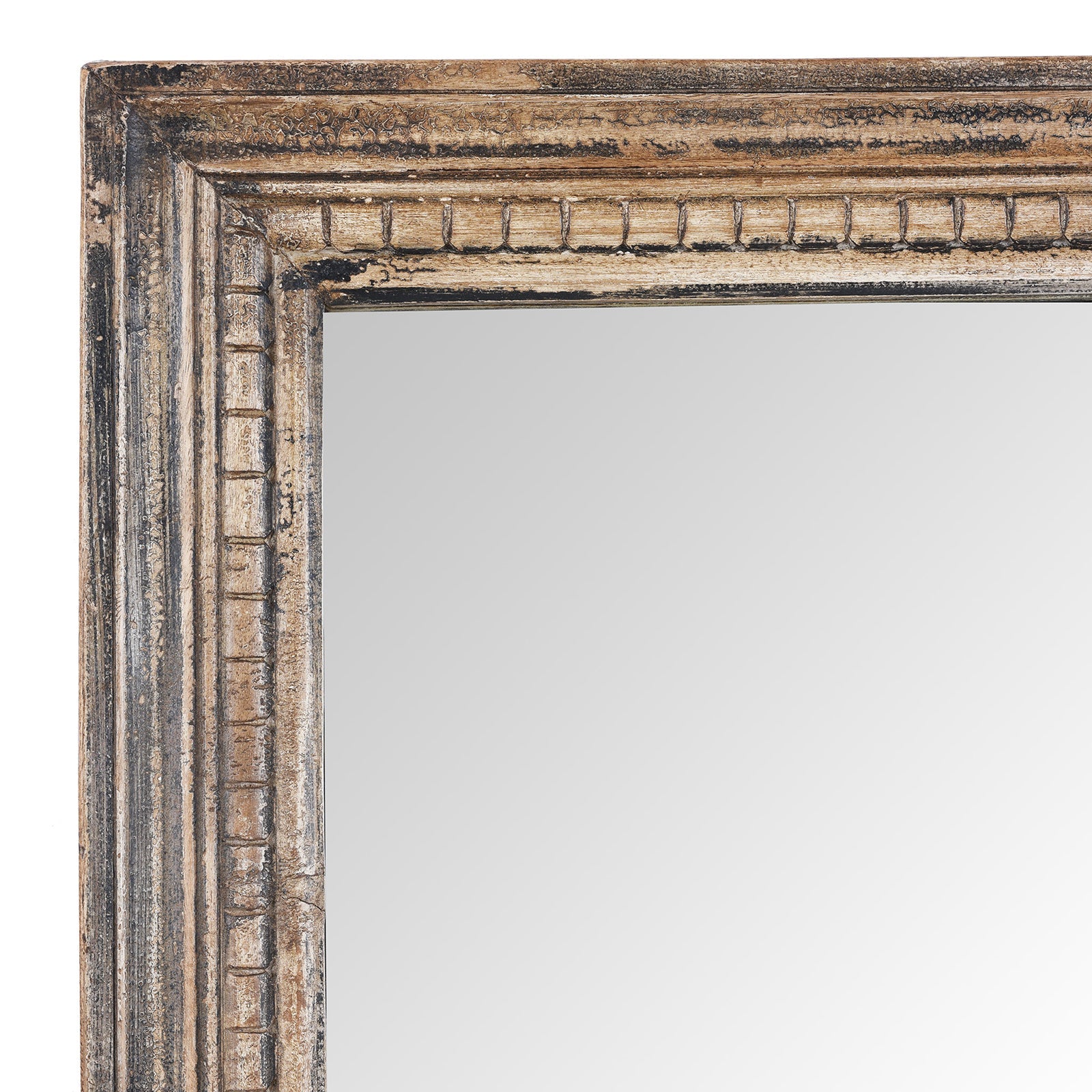 Rustic Mirror Made From Old Architectural Teak