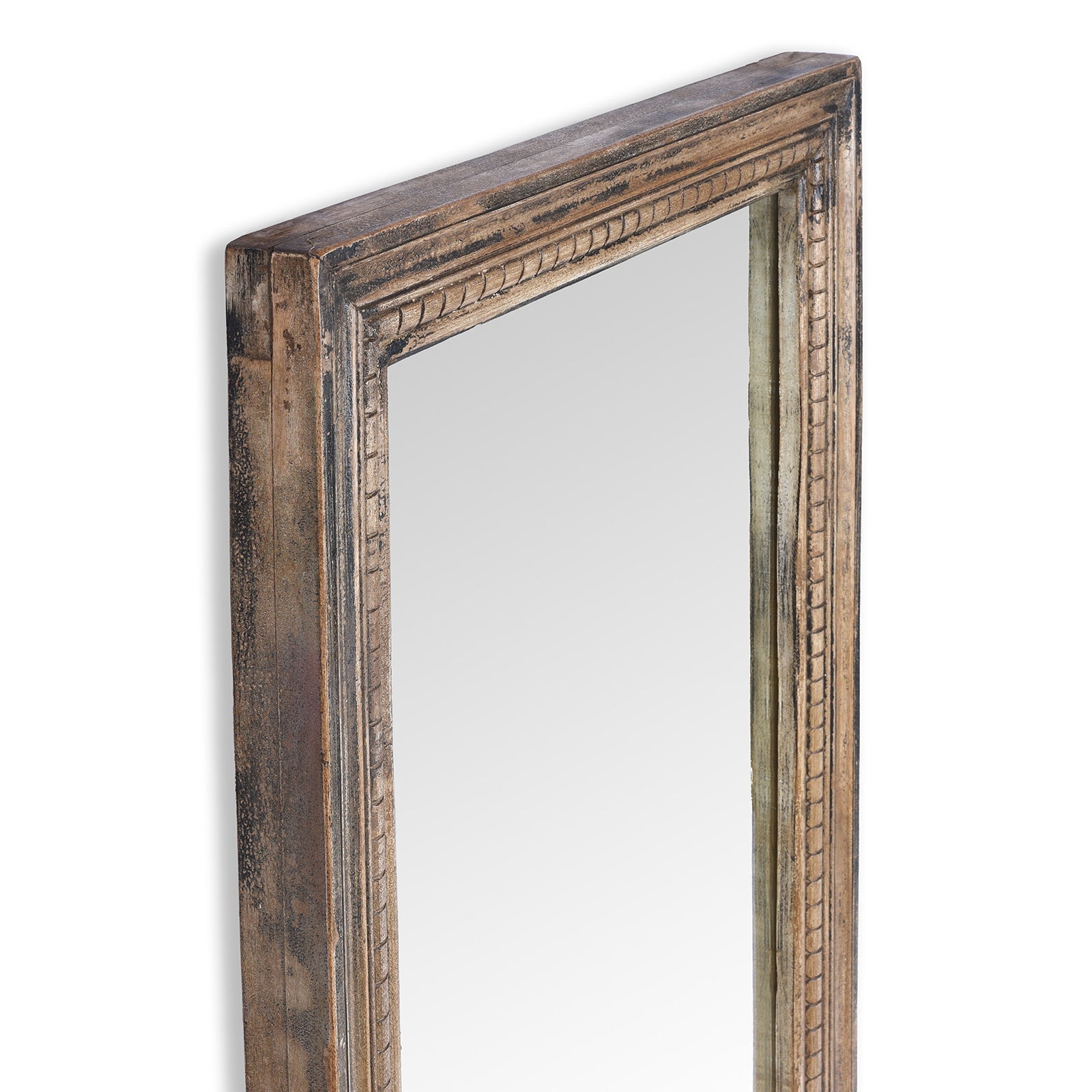 Rustic Mirror Made From Old Architectural Teak