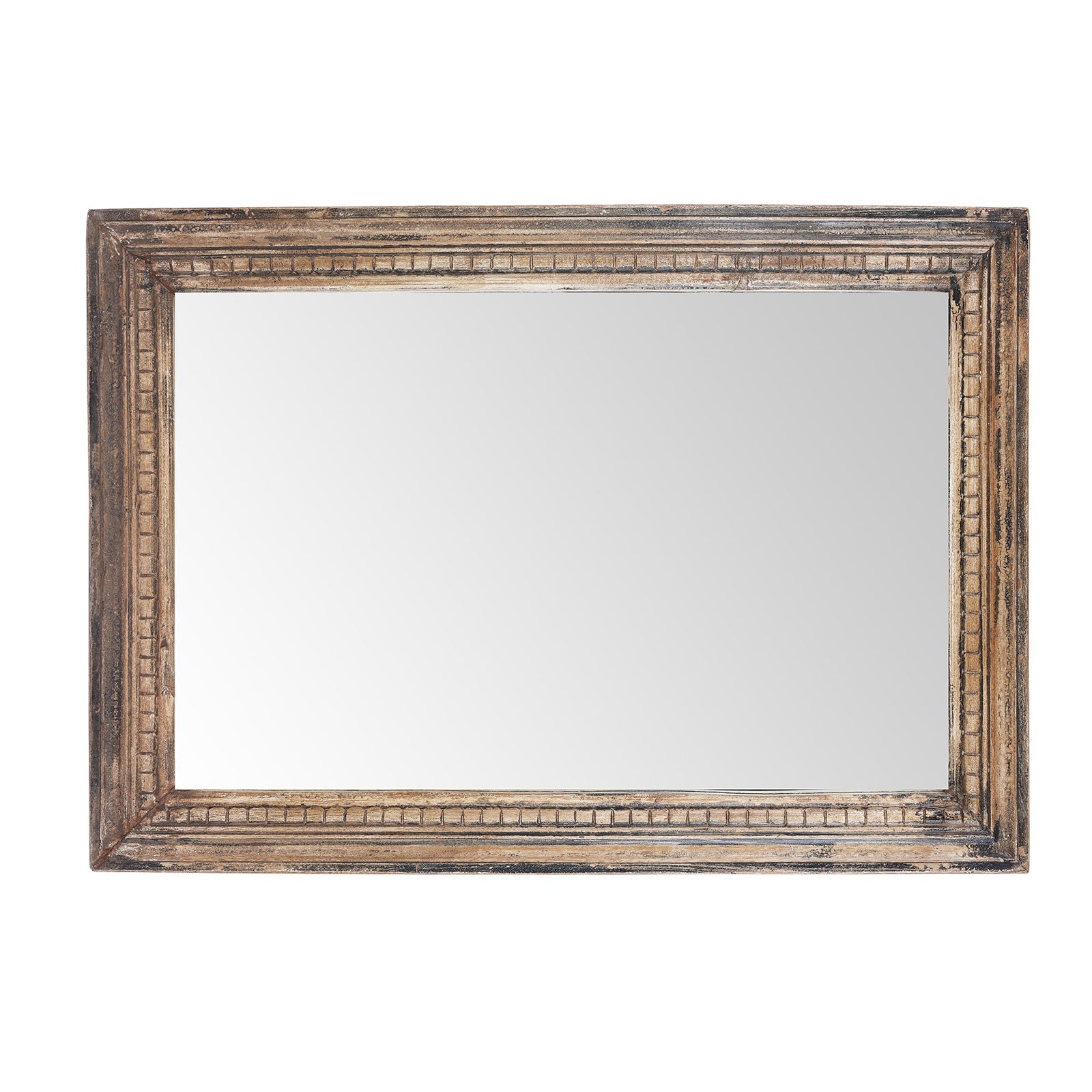 Rustic Mirror Made From Old Architectural Teak