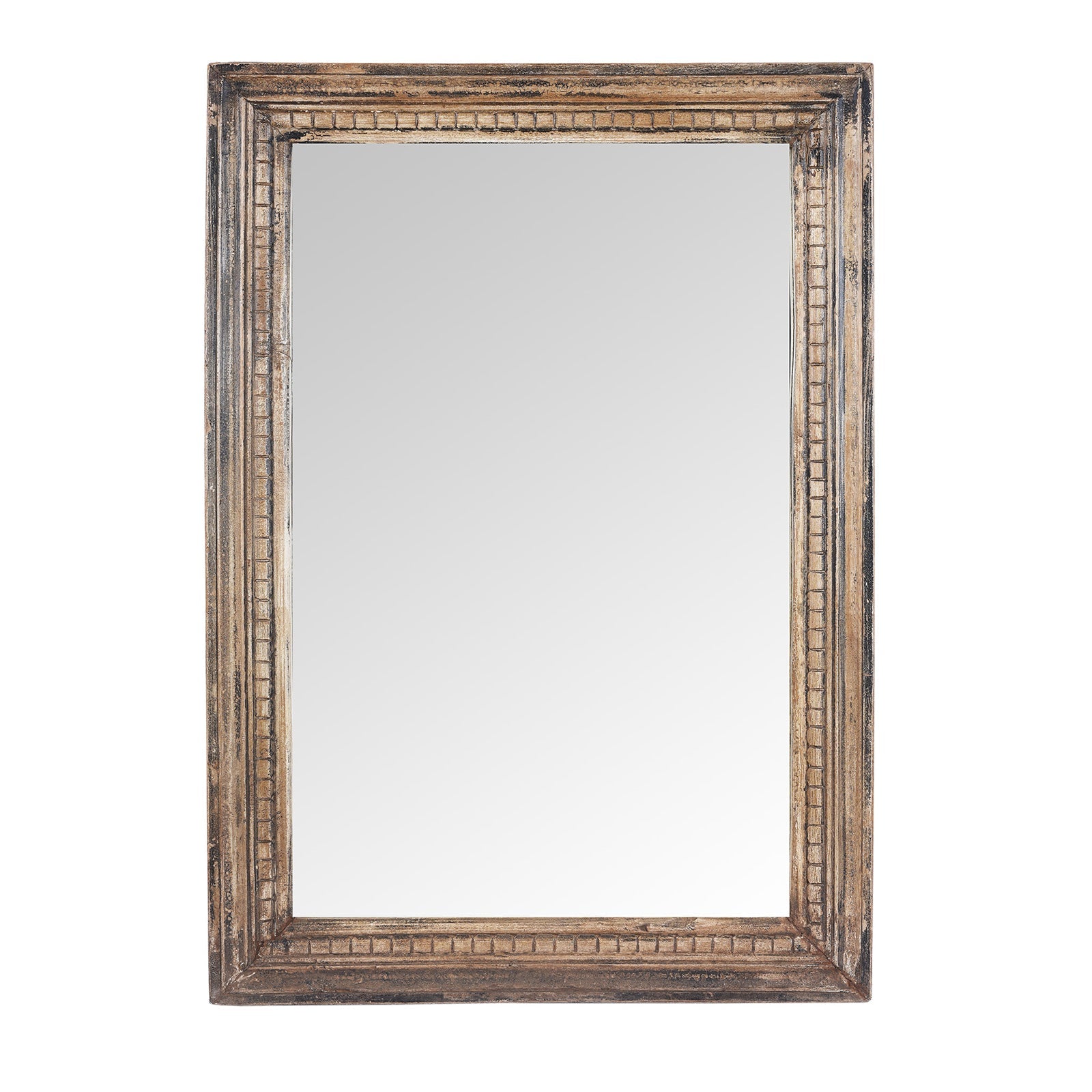 Rustic Mirror Made From Old Architectural Teak