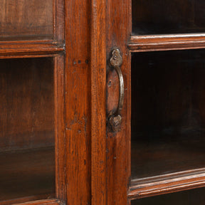 Anglo-Indian Glazed Book Cabinet From Gujarat - 19th Century