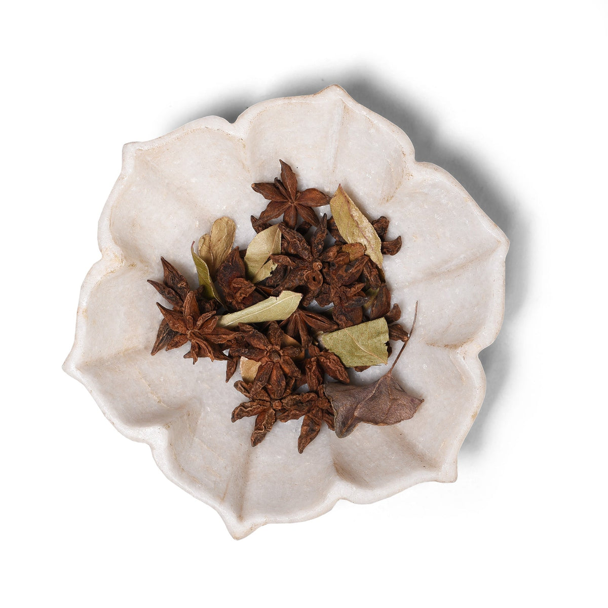 White Marble Lotus Dish