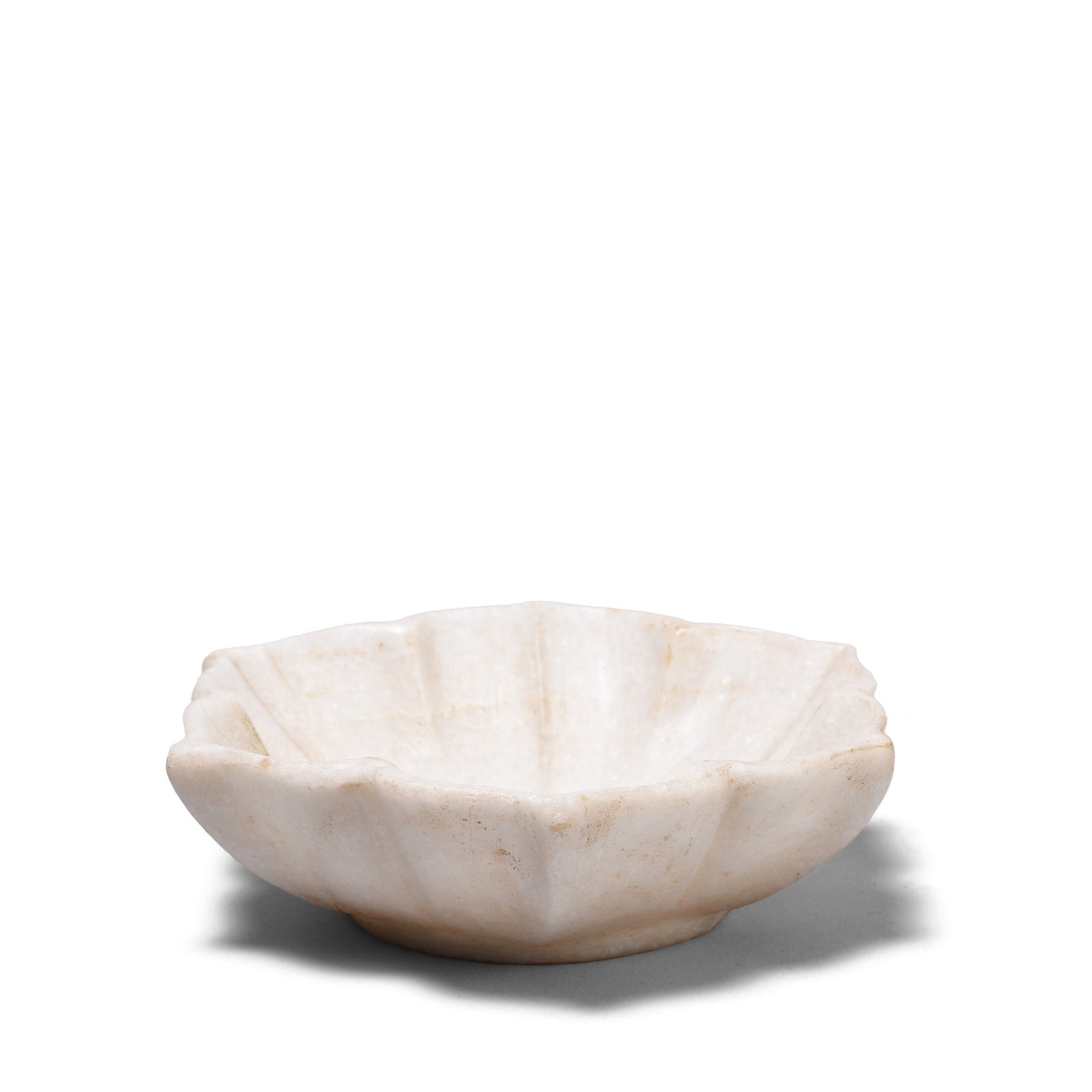 White Marble Lotus Dish