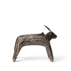 Kondh Dhokra Bronze Zebu Bull From Orissa - 19th Century