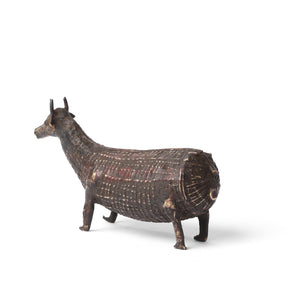 Kondh Dhokra Bronze Zebu Bull From Orissa - 19th Century