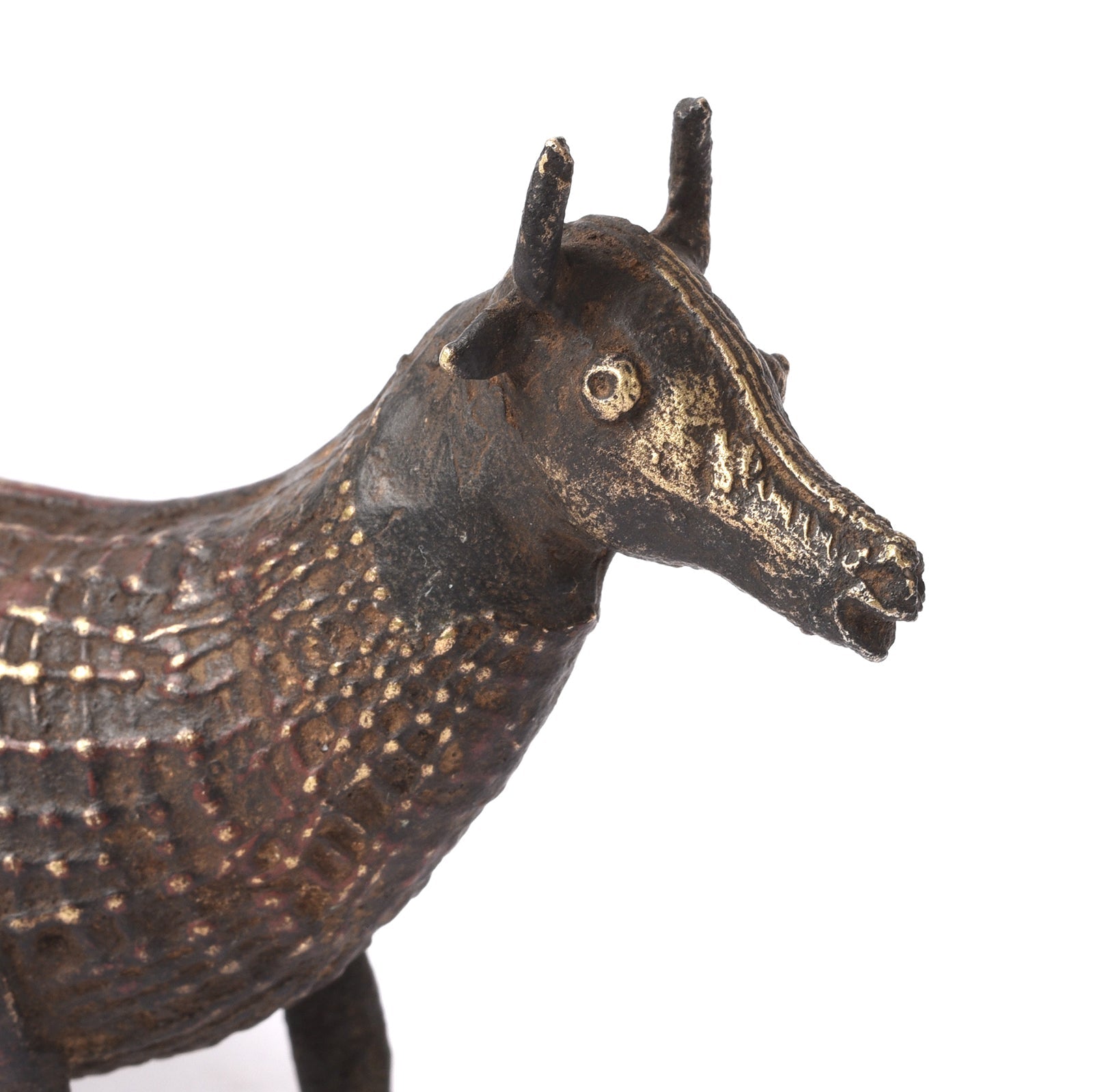 Kondh Dhokra Bronze Zebu Bull From Orissa - 19th Century