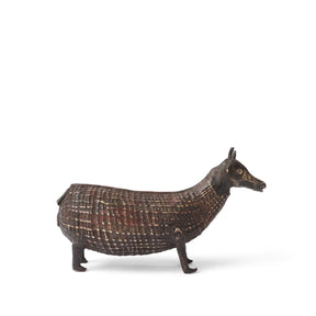 Kondh Dhokra Bronze Zebu Bull From Orissa - 19th Century