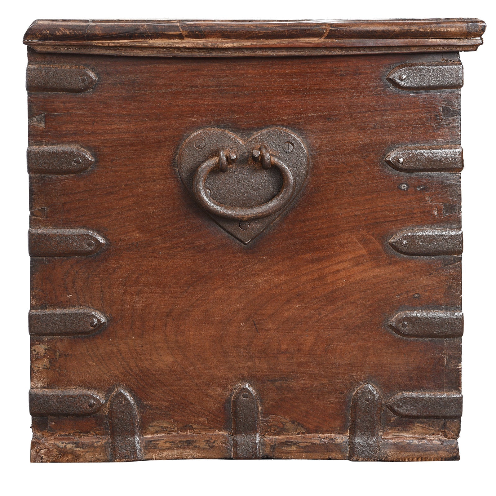 Iron Bound Rosewood Chest From Kutch - 18th Century