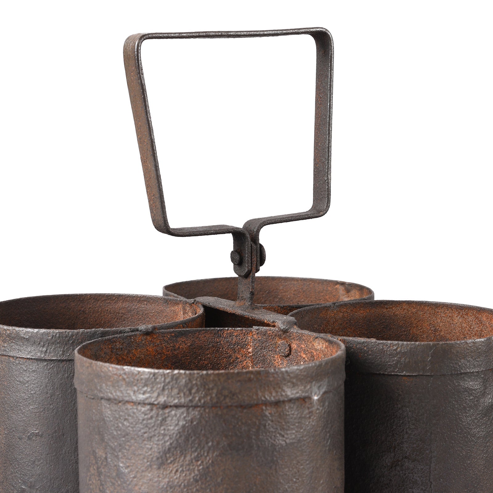 Vintage 4 Way Iron Bottle Carrier