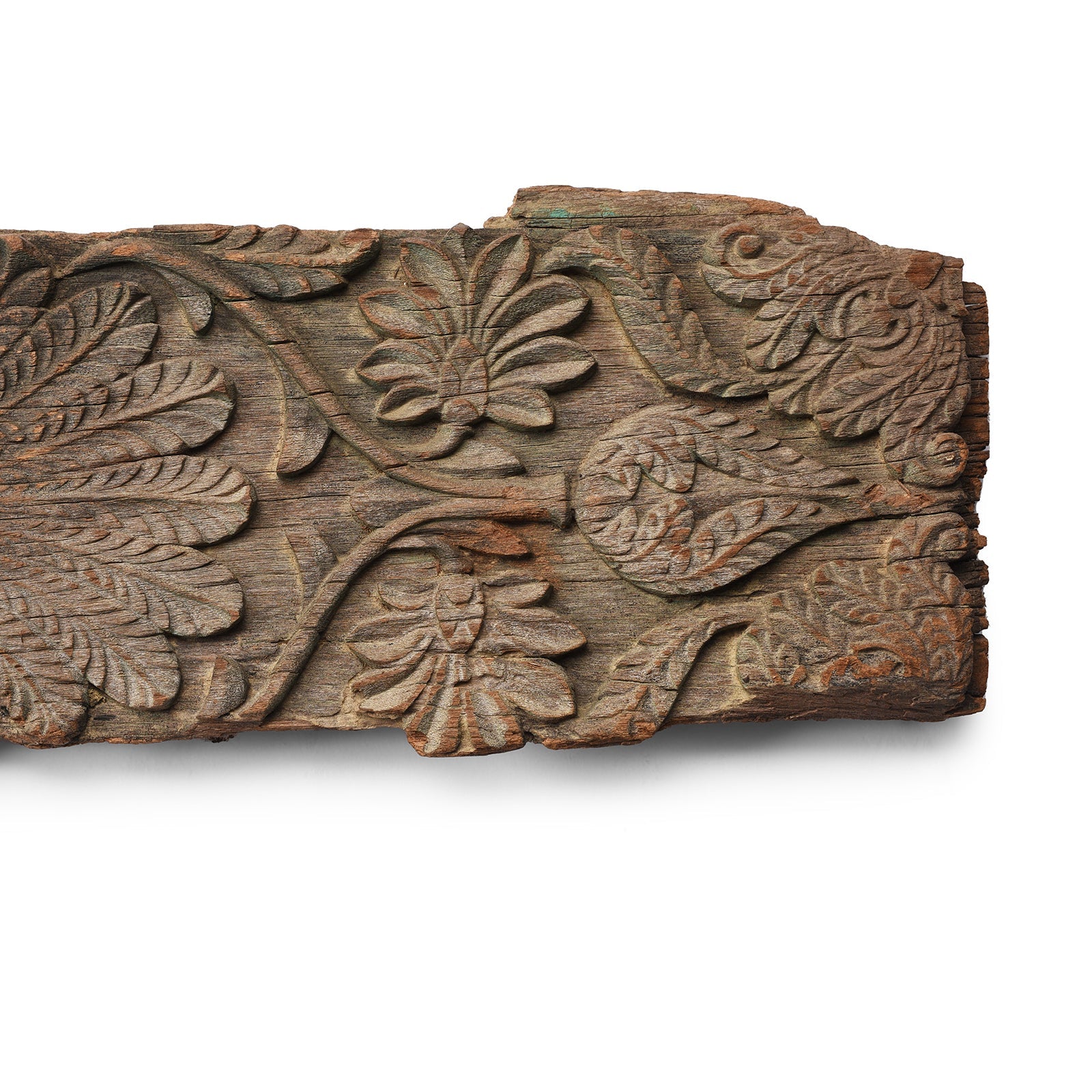 Ganesh & Peacock Lintel Panel From South India - 19th Century
