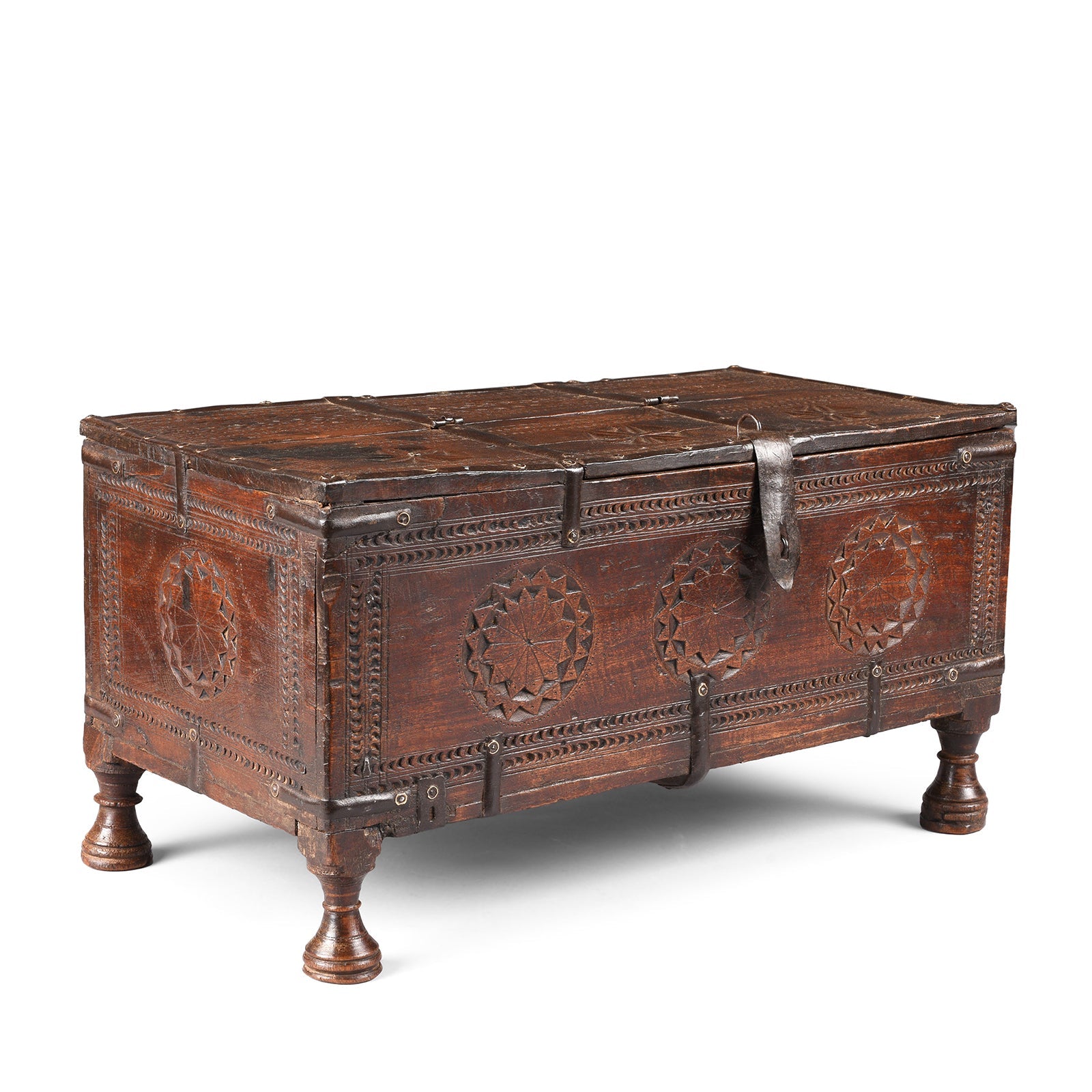 Indian Merchants Box From Shekhawati - 19th Century