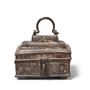 Brass Dhokra Money Box From Orissa - 19th Century