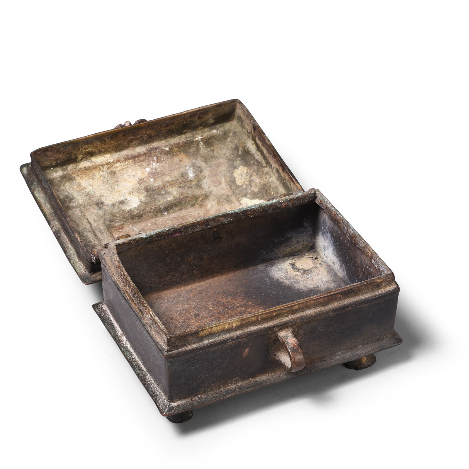 Brass Dhokra Work Money Box From Orissa - 19th Century