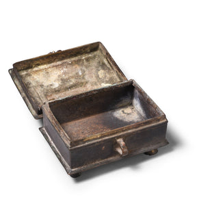 Brass Dhokra Work Money Box From Orissa - 19th Century
