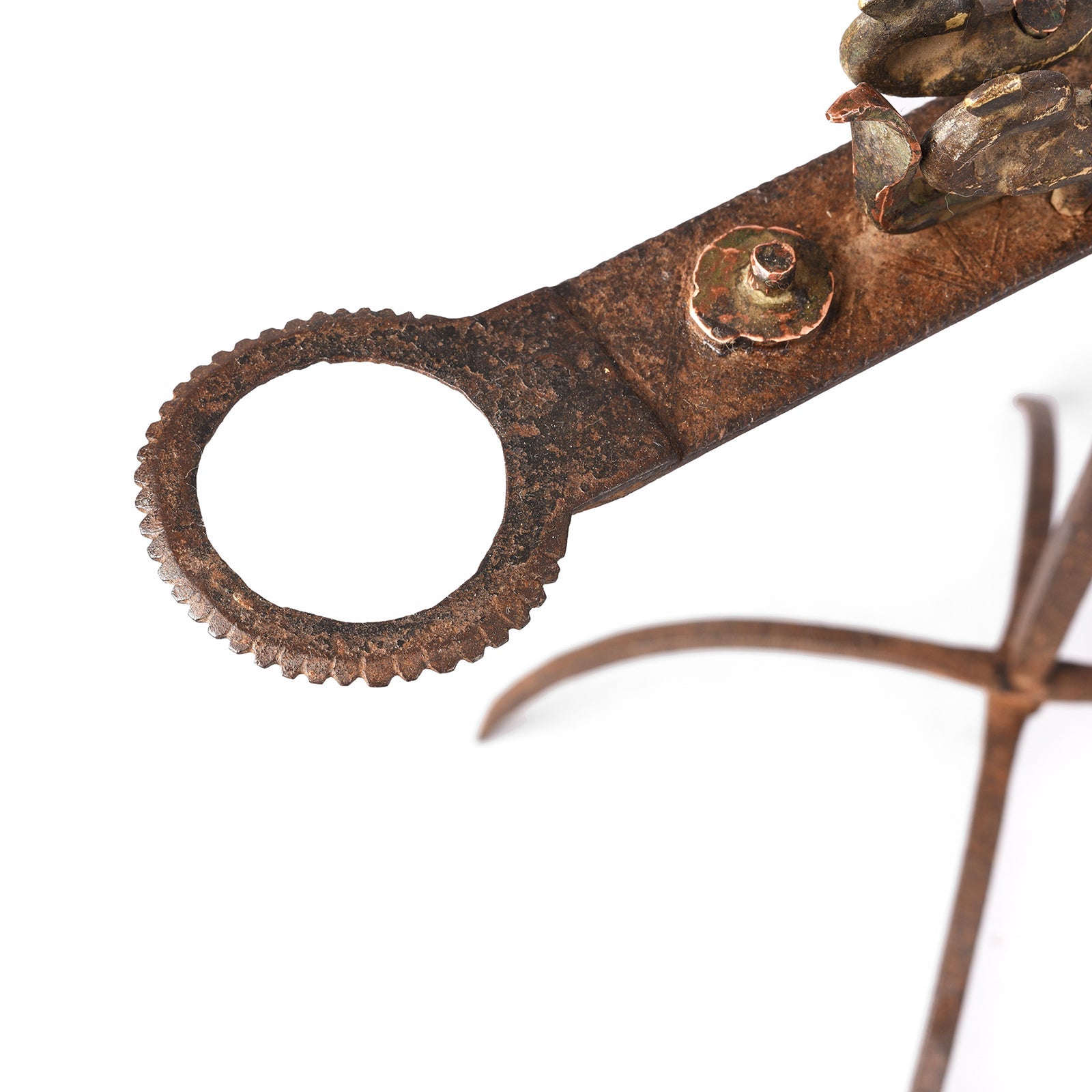Wrought Iron Opium Retort From Rajasthan - 19th Century