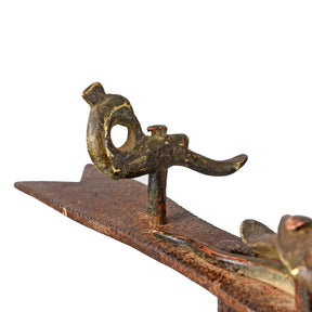 Wrought Iron Opium Retort From Rajasthan - 19th Century