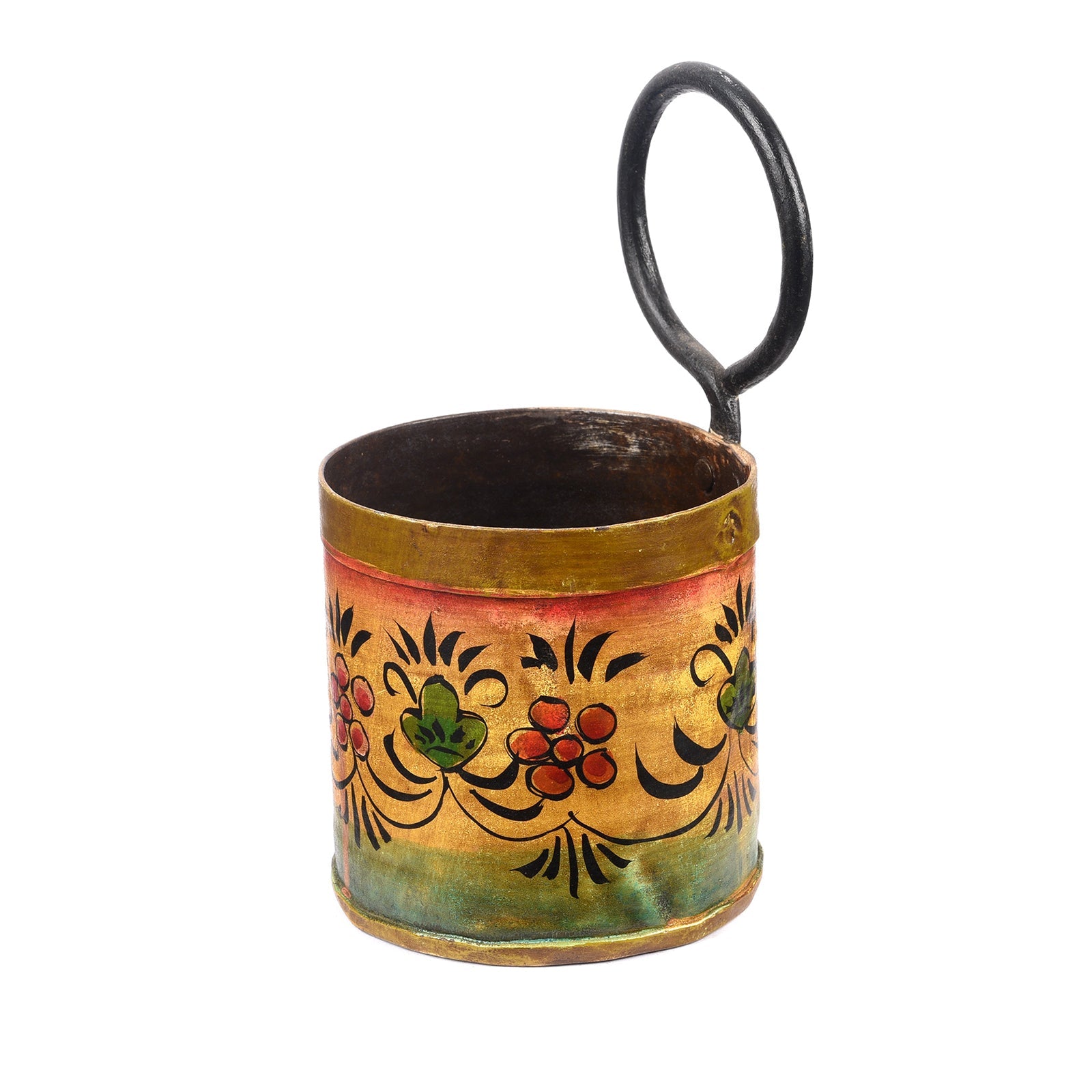 Vintage Rajasthani Painted Bottle Carrier