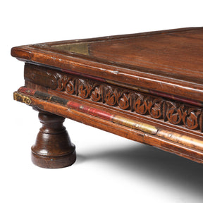 Square Bajot Low Table From Shekhawati - 19th Century