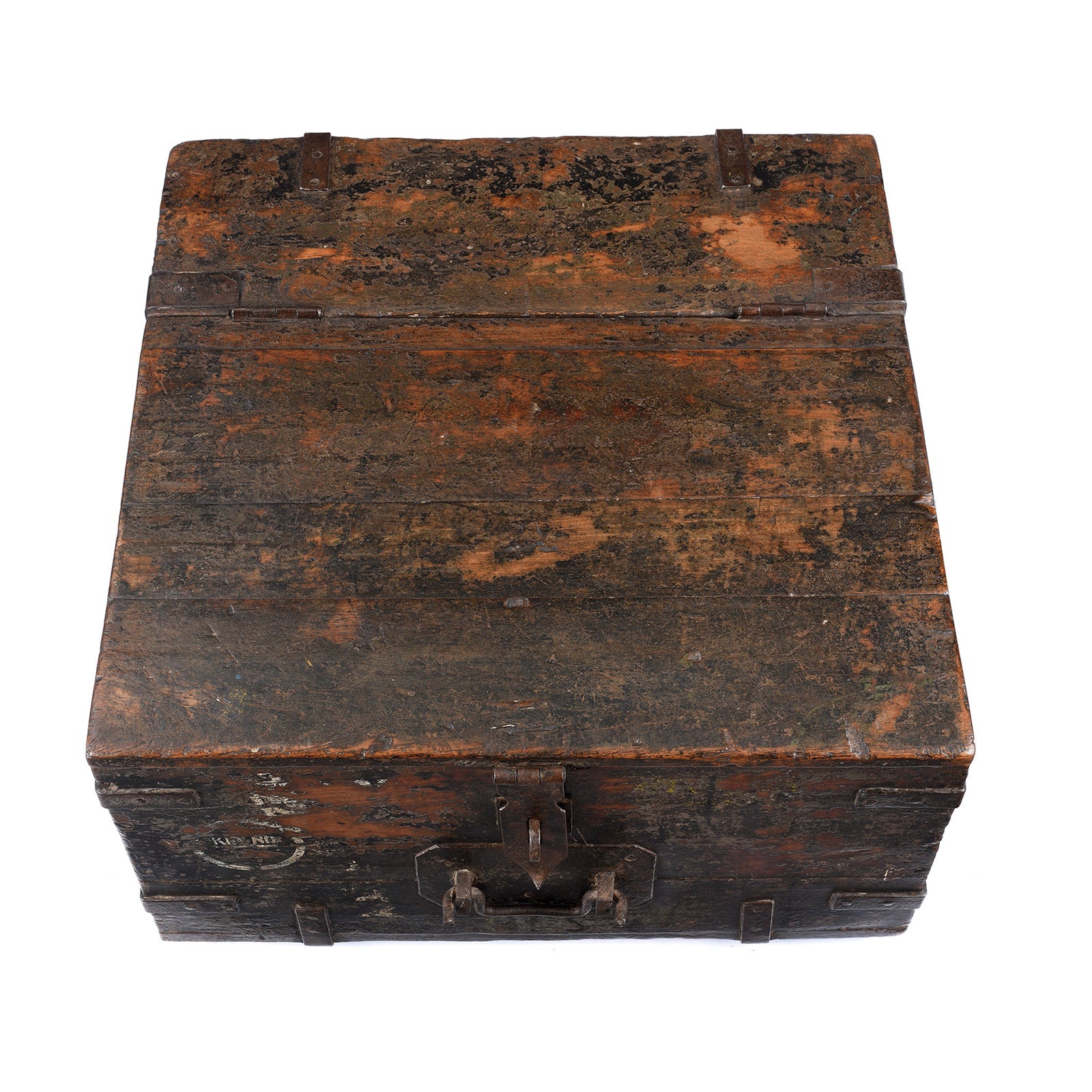 Iron Bound Teak Ammunition 'Limber' Chest - Late 19th Century